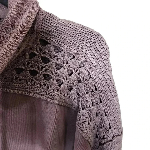 Free People Dune Bug Zipper Crochet Oversize Cardigan Jacket Size M NWT … - Picture 6 of 7